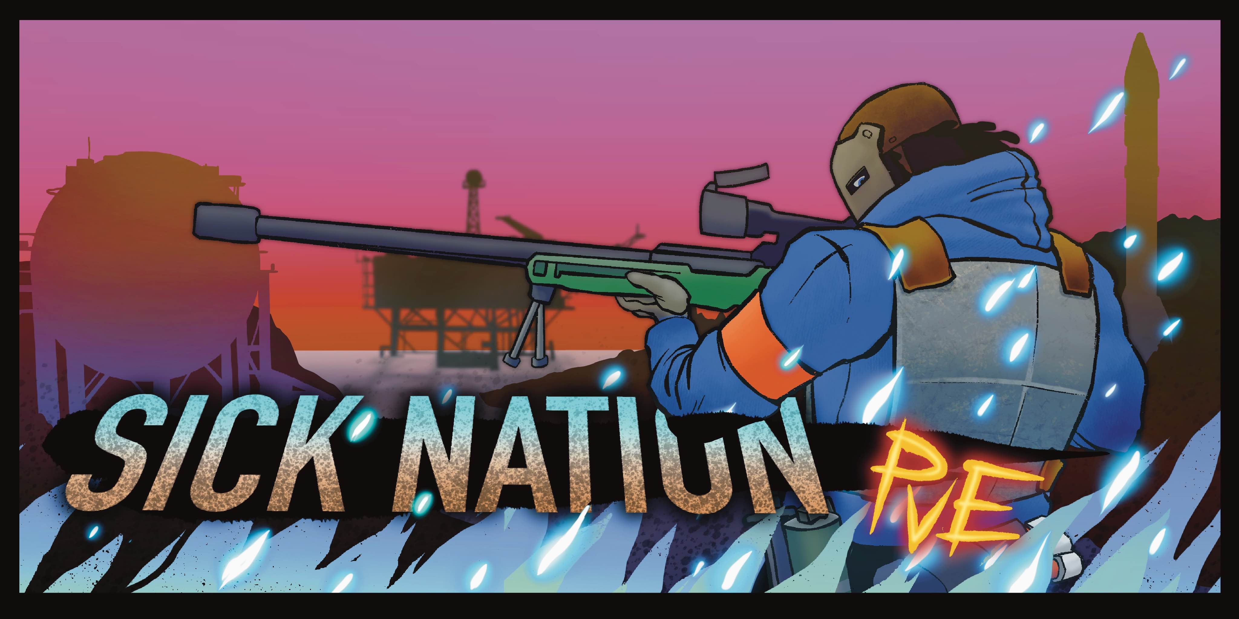 Баннер сервера SickNation|PvEvP|Skills|RaidableBases|Events|Monthly|Wiped Jul